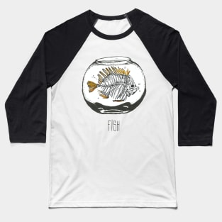 Fishbone in a bowl Baseball T-Shirt